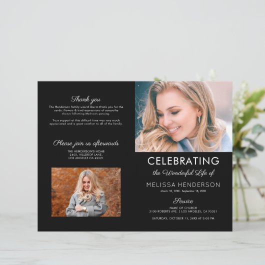 Beerdigungsauftrag | Memorial (Stehend Vorderseite)