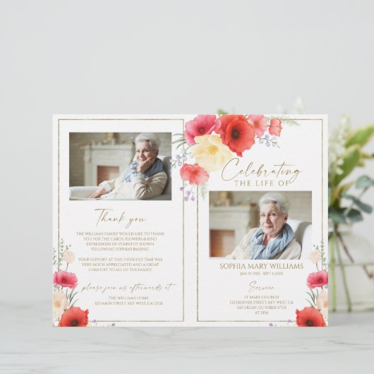 Beerdigungsauftrag | Memorial (Stehend Vorderseite)