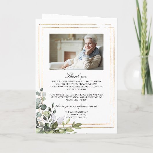 Beerdigungsauftrag | Programm "Grüne Erinnerung" (Rückseite)