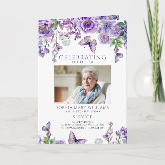 Beerdigungsauftrag | Programm zur Gedenkstätte (Vorderseite)