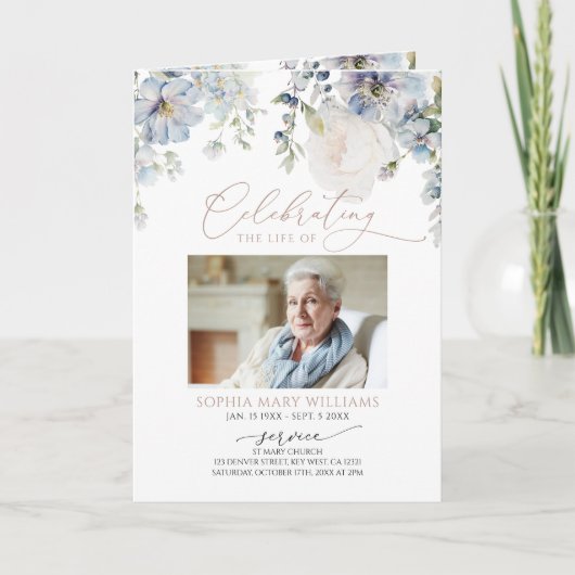 Beerdigungsauftrag | Programm zur Gedenkstätte (Vorderseite)