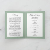 Beerdigungsauftrag | Programm zur Gedenkstätte (Innenseite)