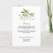 Beerdigungsauftrag | Programm zur Gedenkstätte (Rückseite)