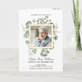 Beerdigungsauftrag | Programm zur Gedenkstätte (Vorderseite)