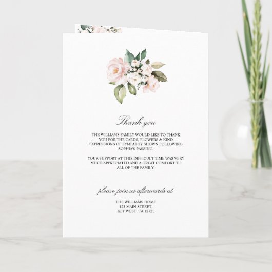 Beerdigungsauftrag | Programm zur Gedenkstätte (Rückseite)