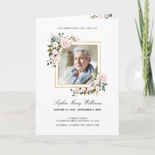 Beerdigungsauftrag | Programm zur Gedenkstätte (Vorderseite)