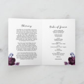 Beerdigungsauftrag | Programm zur Gedenkstätte (Innenseite)