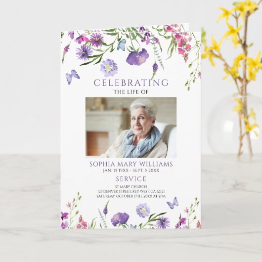 Beerdigungsauftrag | Programm zur Gedenkstätte (Gelbe Blume)