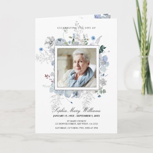 Beerdigungsauftrag, Wildblumen-Programm Programm (Vorderseite)