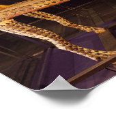 Beerdigungsbett in Form der heiligen Kuh Poster (Ecke)