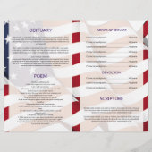 Beerdigungsbogen für die Militärarmee Flyer (Hinten)