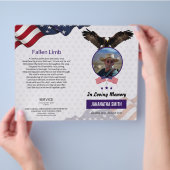 Beerdigungsbogen für die Militärarmee Flyer (Hand)