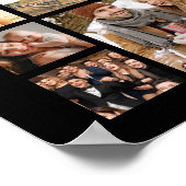 Beerdigungsdenkmal 100 FotoCollage Poster (Ecke)