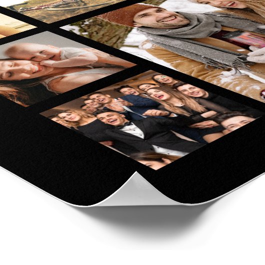 Beerdigungsdenkmal 100 FotoCollage Poster (Ecke)