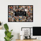 Beerdigungsdenkmal 100 FotoCollage Poster (Heimbüro)