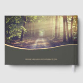 Beerdigungsdenkmal des Fotos Wald Gästebuch (Rückseite)