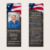 Beerdigungsdenkmal Foto Patriotisches Gebet Leseze (Vorne & Hinten)