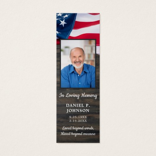 Beerdigungsdenkmal Foto Patriotisches Gebet Leseze (Vorderseite)