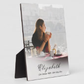 Beerdigungsdenkmal für das Foto des liebenden Gedä Fotoplatte (Seite)