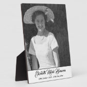 Beerdigungsdenkmal im Schwarz-Weiß-Foto Fotoplatte (Seite)