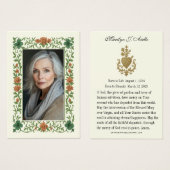 Beerdigungsdenkmal Jesus Gebet Foto (Vorne & Hinten)