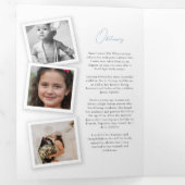 Beerdigungsdenkprogramm - Fotos Dreifach Gefaltete Einladung (Innen Erste Seite)