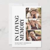 Beerdigungsdienst 3 Foto Einladung (Vorderseite)