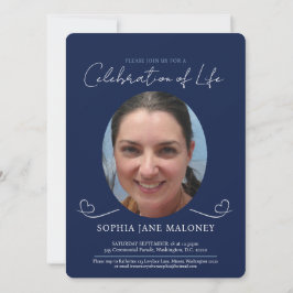 Beerdigungsdienst Beerdigung Oval Foto Marine Einladung