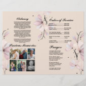 Beerdigungsdienst Feier des Lebens Pastel Flyer (Hinten)