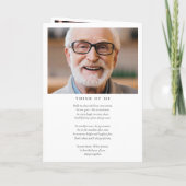 Beerdigungsdienst für das Foto der Waldflüsse Programm (Rückseite)