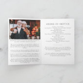 Beerdigungsdienst für das Foto der Waldflüsse Programm (Innenseite)