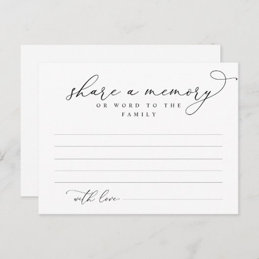 Beerdigungsdienst, Gedächtnisaustausch, Word Famil Postkarte (Vorne/Hinten)