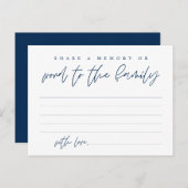 Beerdigungsdienst, Gedächtnisaustausch, Word Famil Postkarte (Vorne/Hinten)