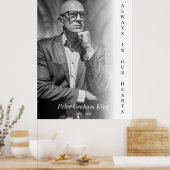 Beerdigungsdienst Schwarzes und Weiß-Foto Poster (Küche)