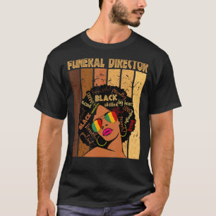 Beerdigungsdirektor Afro American Black Histo T-Shirt
