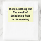 Beerdigungsdirektor der Funny Beerdigung - Geschen Rechteckiger Aufkleber (Tasche)