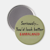 Beerdigungsdirektor/Mortiker Funny Hearse Design Magnet (Vorderseite/Rückseite)