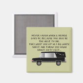 Beerdigungsdirektor/Mortiker Funny Hearse Design Magnet (Vorderseite/Rückseite)