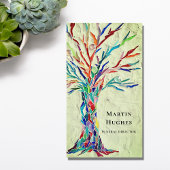 Beerdigungsdirektorbaum grün visitenkarte