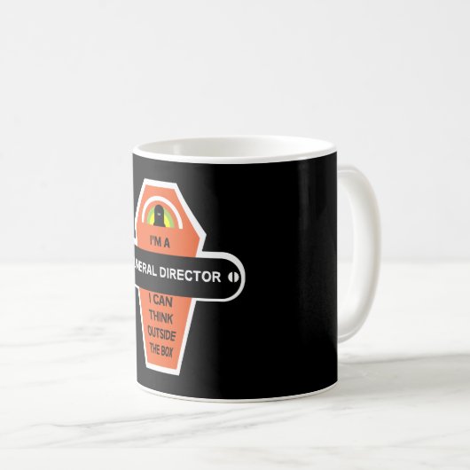 Beerdigungsdirektorin Merchandise | Funny Gifts Kaffeetasse (VorderseiteRechts)
