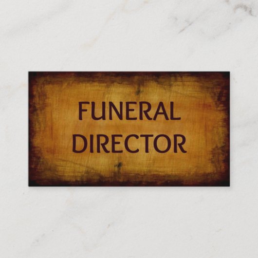 Beerdigungsdirektorkarte Visitenkarte (Vorderseite)
