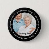 Beerdigungserinnerung Bewahren Foto der Gedenkstät Button (Vorderseite)