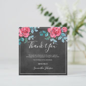 Beerdigungsfamilie Danke Wasserfarbe Rose Foto (Stehend Vorderseite)