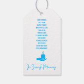 Beerdigungsfavoriten | Memorial Tags Geschenkanhänger (Rückseite)