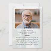 Beerdigungsfeier des Fotos Einladung (Vorderseite)