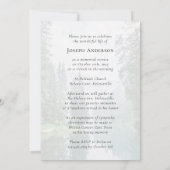 Beerdigungsfeier des Fotos Einladung (Rückseite)