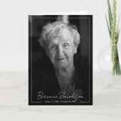 Beerdigungsfeier des Programms "Leben" Dankeskarte (Vorderseite)