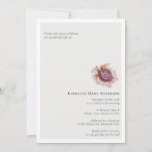 Beerdigungsfeier Einladung (Vorderseite)