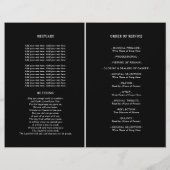 Beerdigungsfeier Flyer (Hinten)