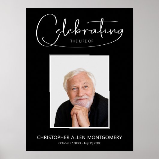 Beerdigungsfeier Foto Poster (Vorne)